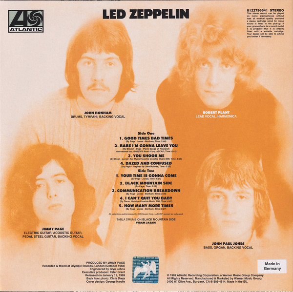 Led Zeppelin - Led Zeppelin (1 Lp New)