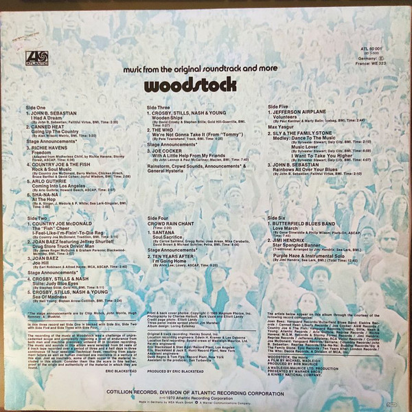 Woodstock - Music From The Original Soundtrack And More (3 x Vinyl) (Used Ex)