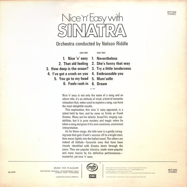 Frank Sinatra - Nice 'N' Easy (Used Excellent Condition)