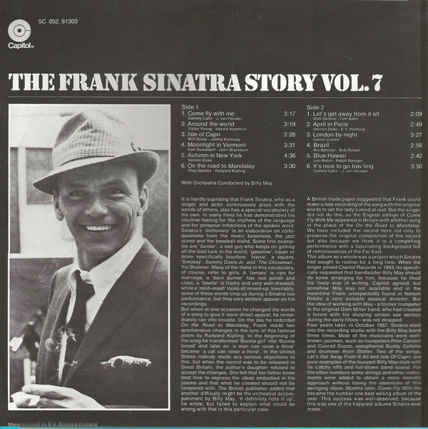 Frank Sinatra With Billy May And His Orchestra - Come Fly With Me (LP Used NM)