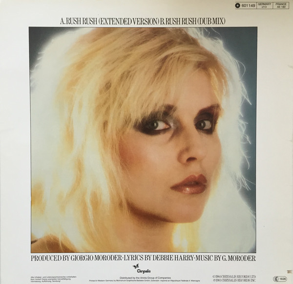 Debbie Harry - Rush Rush (Extended Version)( 12" Maxi Used)