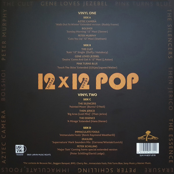Various - 12 Inches X 12 Songs Pop Vol.1( Lp (2) Yellow Transparent New)