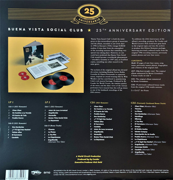 Buena Vista Social Club - Buena Vista Social Club (Vinyl 2Lp, New, 25th Anniversary Edition)