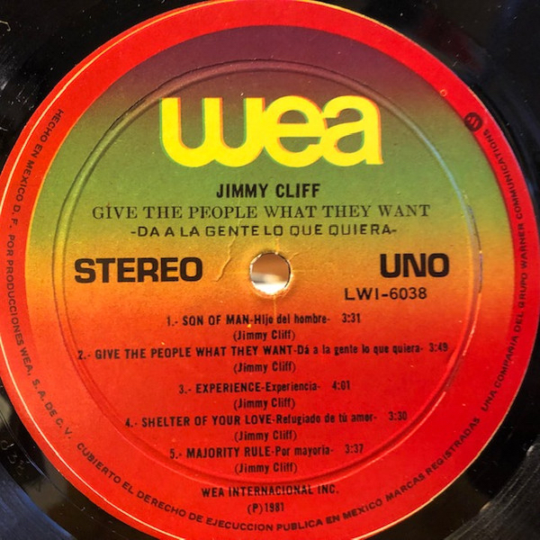 Jimmy Cliff - Give The People What They Want (1 Lp Used Nm)