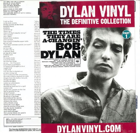 Bob Dylan - The Times Are A Changin' (1Lp New Including Collectors Magazine)