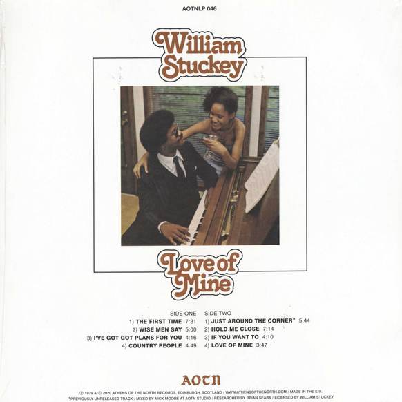 William Stuckey - Love Of Mine (1 Lp New)