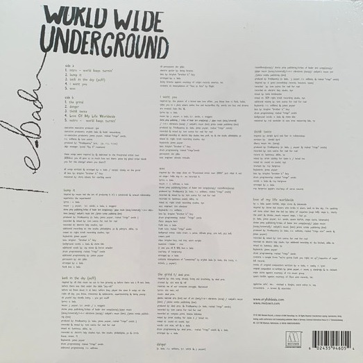 Erykha Badu - Worldwide Underground (1 Lp New Limited Edition Colored Vinyl)