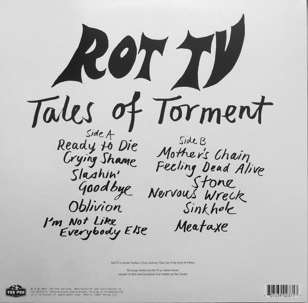 ROT T.V. - Tales Of Torment (1 Lp New Colored Vinyl)
