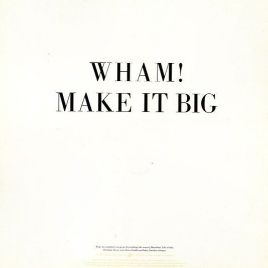 Wham! - Make It Big (1 Lp Used Nm)