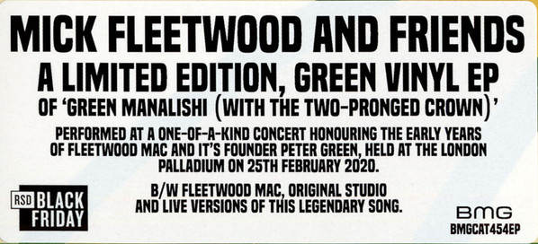 Peter Green & Friends - The Green Manalishi (With The Two-Prong Crown) (1 Ep New Col Vinyl)
